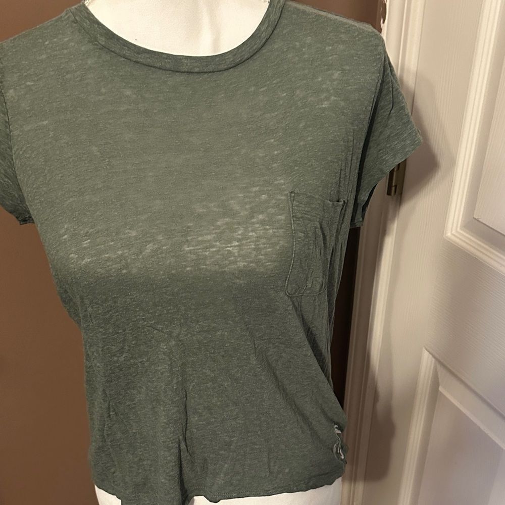 Victoria's Secret Sage Green Short Sleeve Tee Vintage Size Small